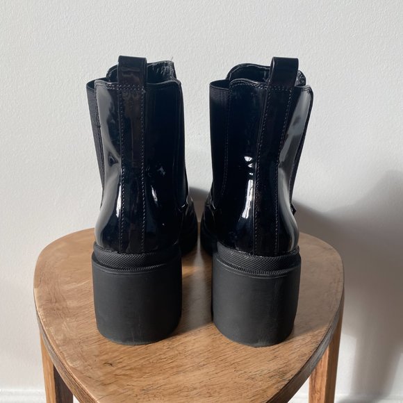 JustFab Black Roonie Bootie - Picture 3 of 6